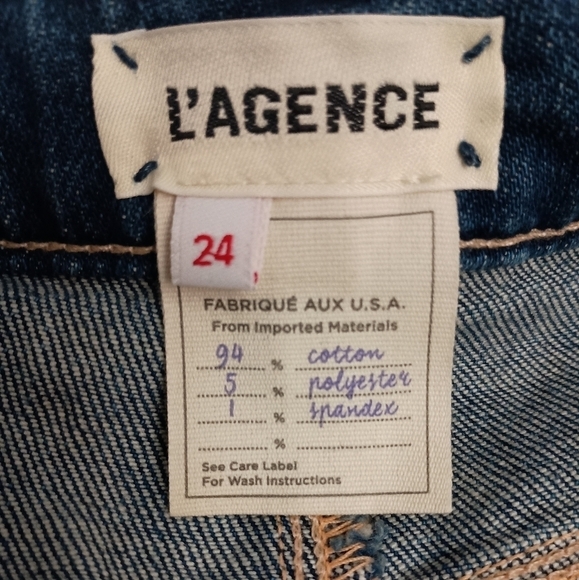 L'Agence Raw Hem High Rise Bermuda Shorts Size 24 MSRP $220 NWT - Picture 6 of 7